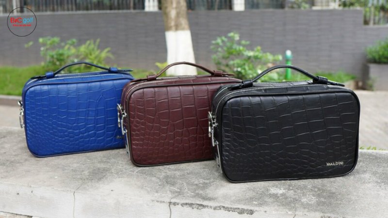 Túi cầm tay golf da cá sấu nhập khẩu