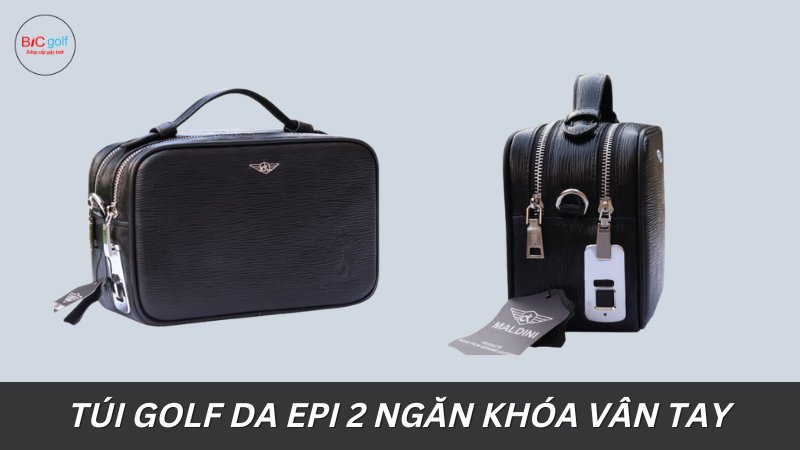Ưu điểm của túi Golf da EPI 2 ngăn khóa vân tay