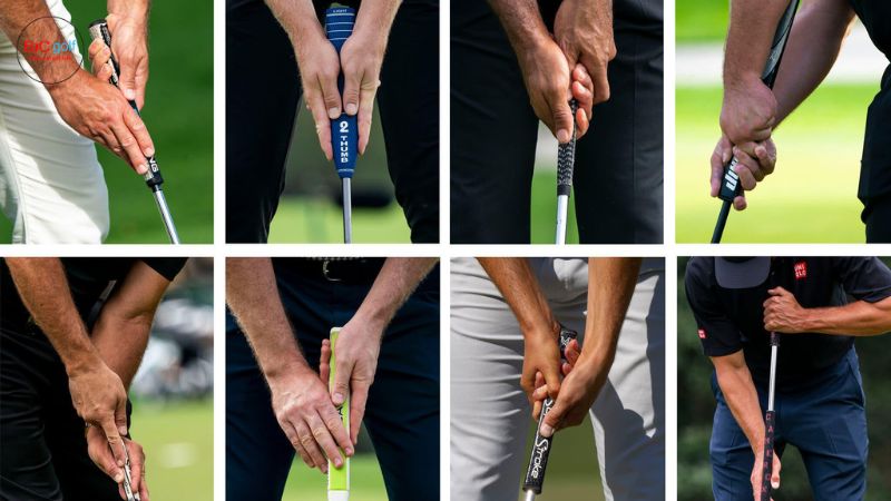 các cách cầm gậy golf putter