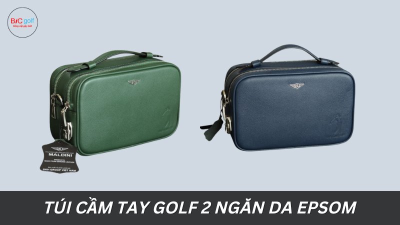 Ưu điểm của túi cầm tay Golf 2 ngăn da Epsom khóa số