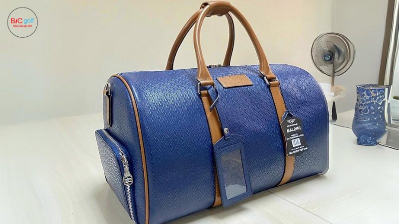 Túi đựng quần áo da bò vân trám
